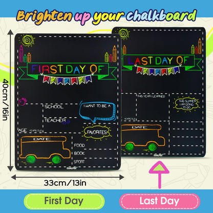 Letrero personalizado para el primer día y el último día de escuela de 13 x 16 pulgadas