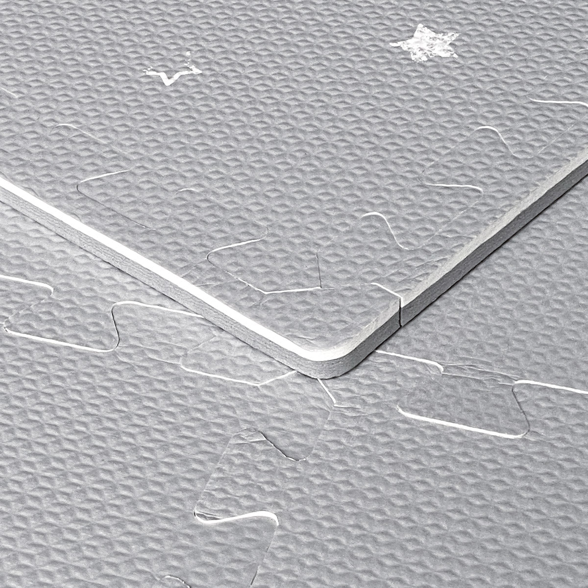 Alfombra de juego para bebés, seis azulejos entrelazados hechos con espuma EVA suave no tóxica, 4 x 6 pies