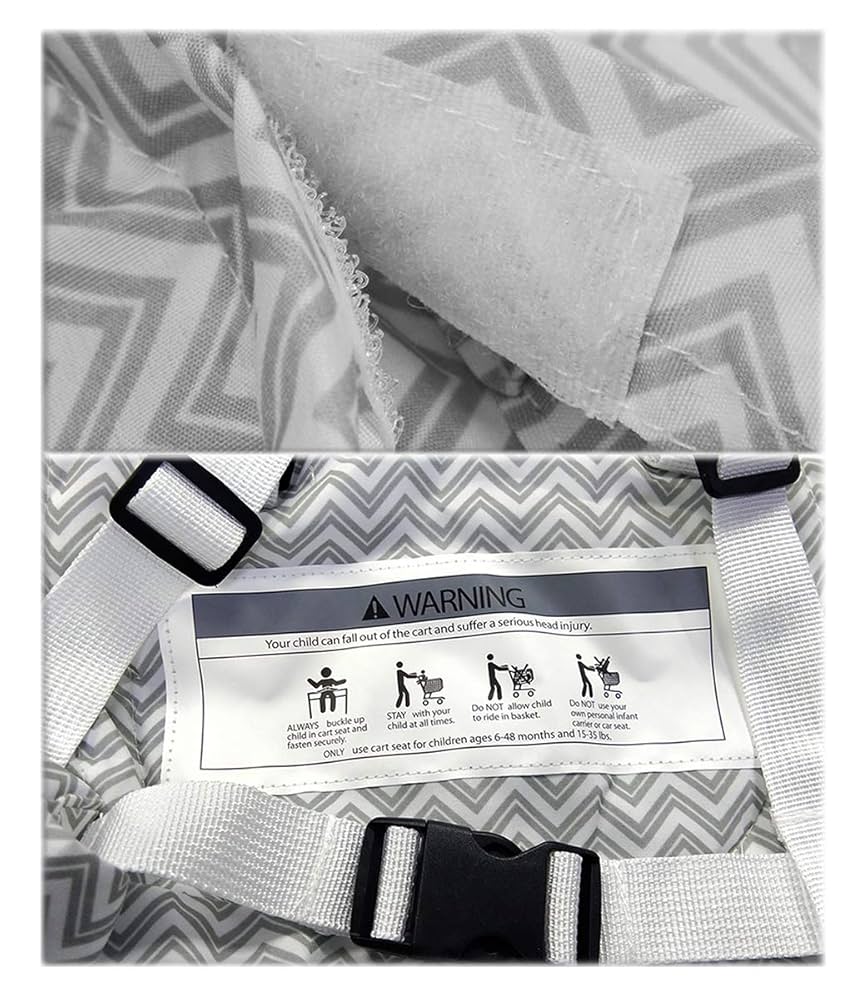 Funda para carrito de compras 2 en 1 y funda para silla alta para bebé