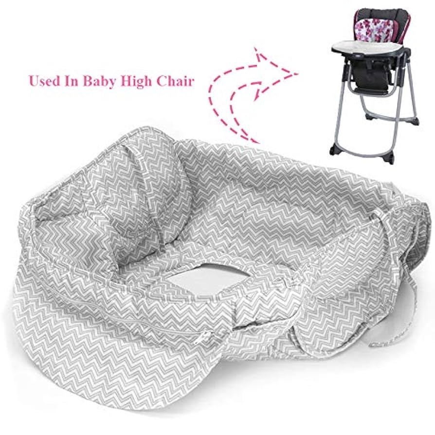 Funda para carrito de compras 2 en 1 y funda para silla alta para bebé