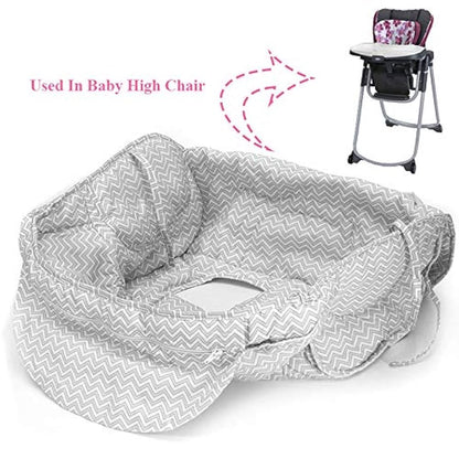 Funda para carrito de compras 2 en 1 y funda para silla alta para bebé