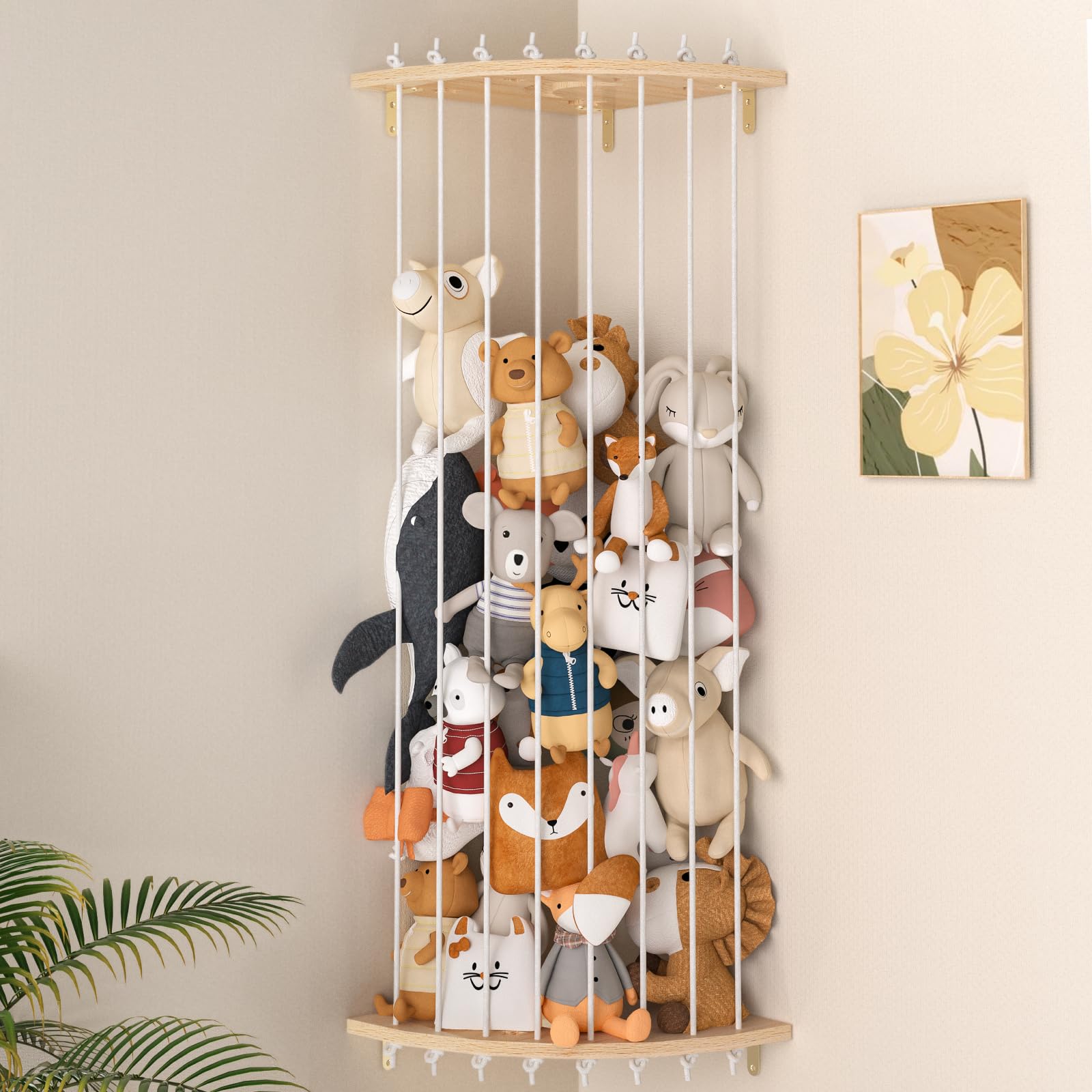 Organizador de juguetes de almacenamiento de animales de peluche