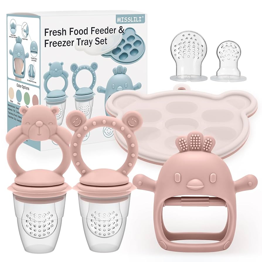 Alimentador de frutas de silicona para bebés