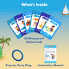 Skillmatics Juego de cartas de búsqueda del tesoro – Found It Beach