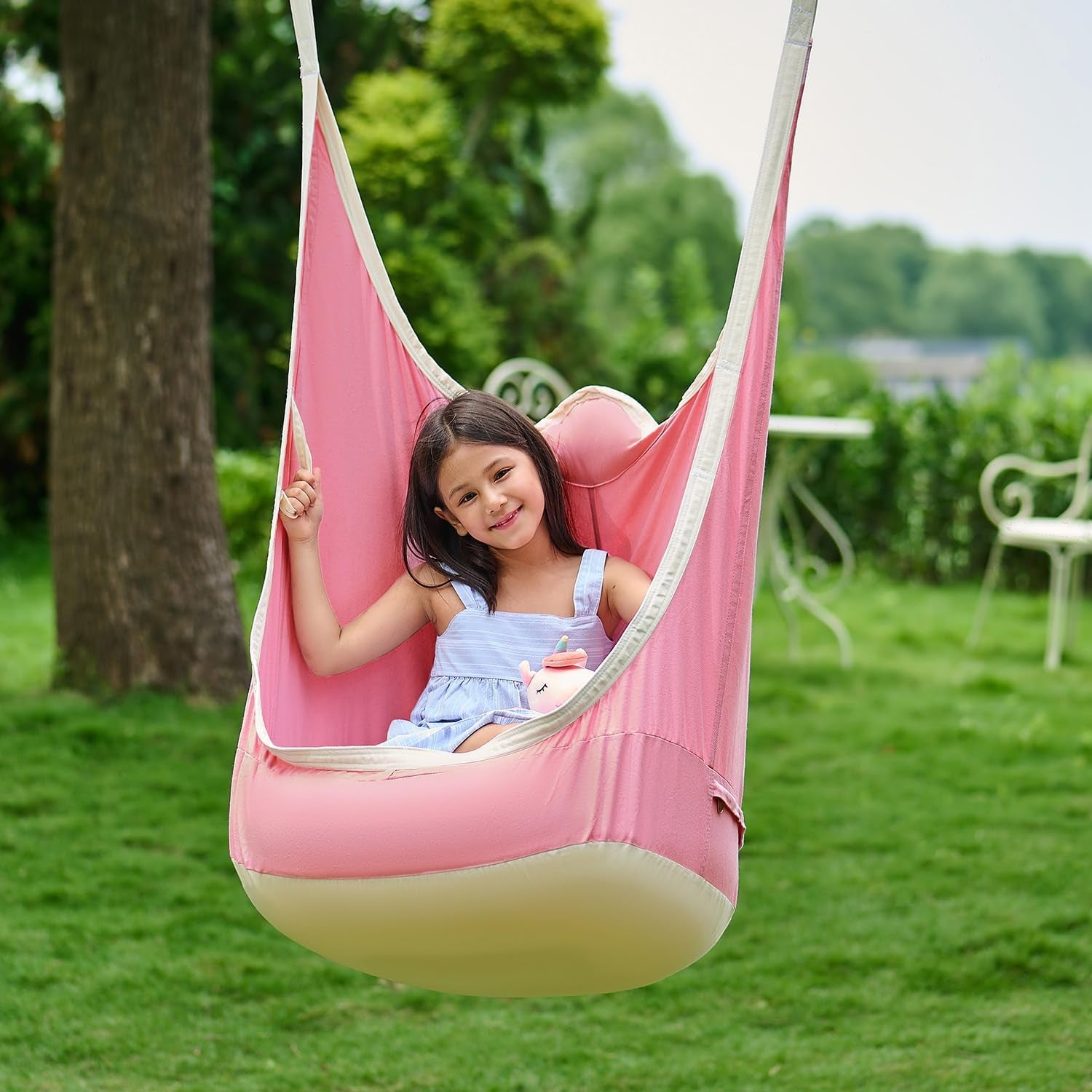 CO-Z - Sillón infantil para colgar en interiores y exteriores, diseño de hamaca