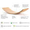 Tabla de equilibrio de madera Wobble Waldorf