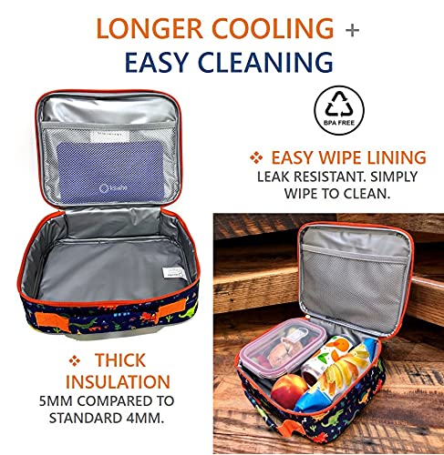 Bolsa de almuerzo con botella de agua y paquete de hielo