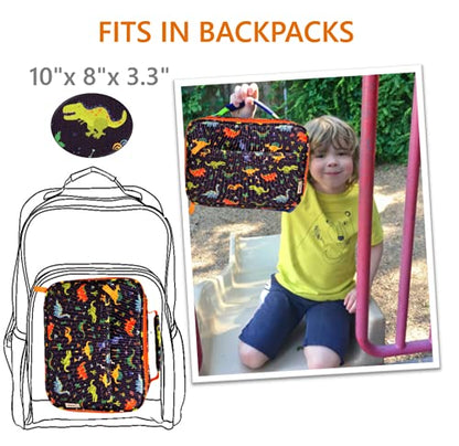 Bolsa de almuerzo con botella de agua y paquete de hielo