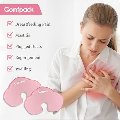 Paquetes de terapia de lactancia materna, paquete de 2 almohadillas