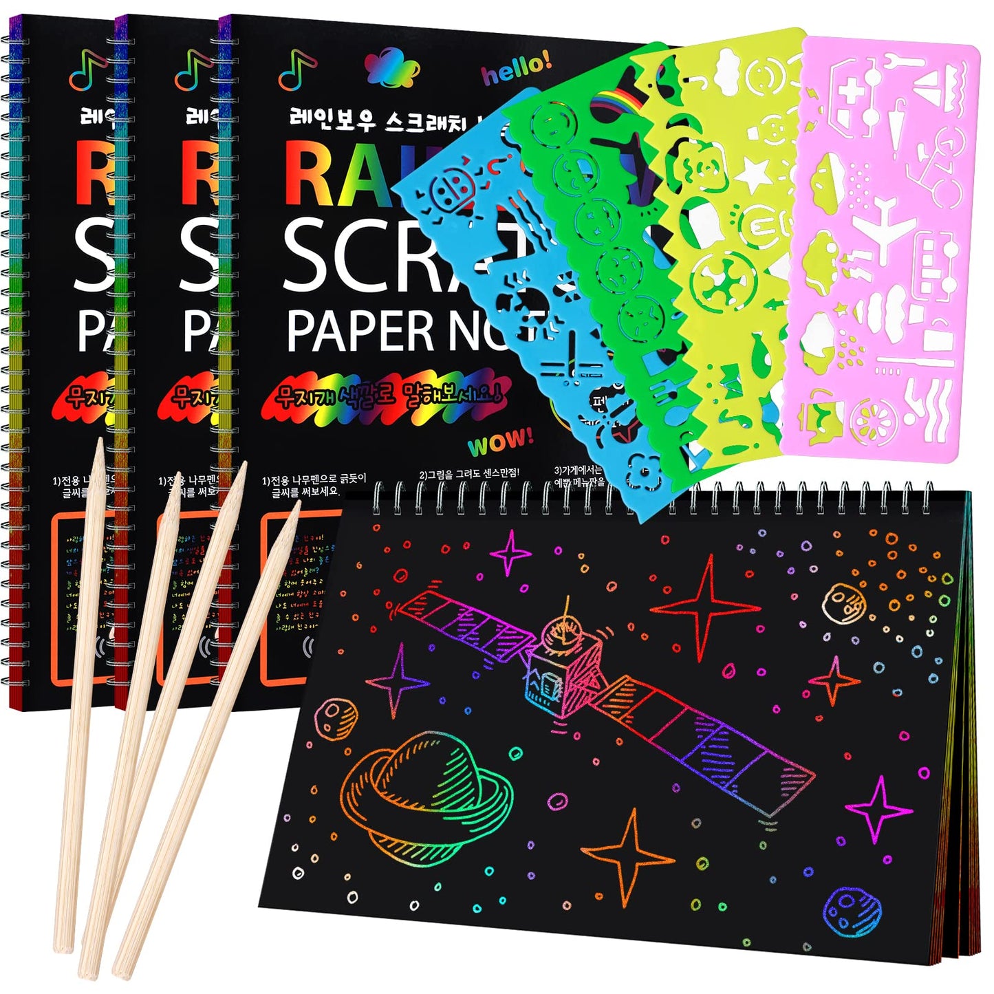 Cuaderno de dibujo Scratch Arts para niños