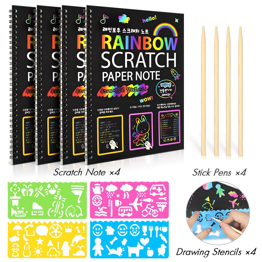 Cuaderno de dibujo Scratch Arts para niños