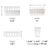 Bolsas reutilizables con cierre de cremallera para almacenar leche materna, 100 % silicona, 6 bolsas + bandeja