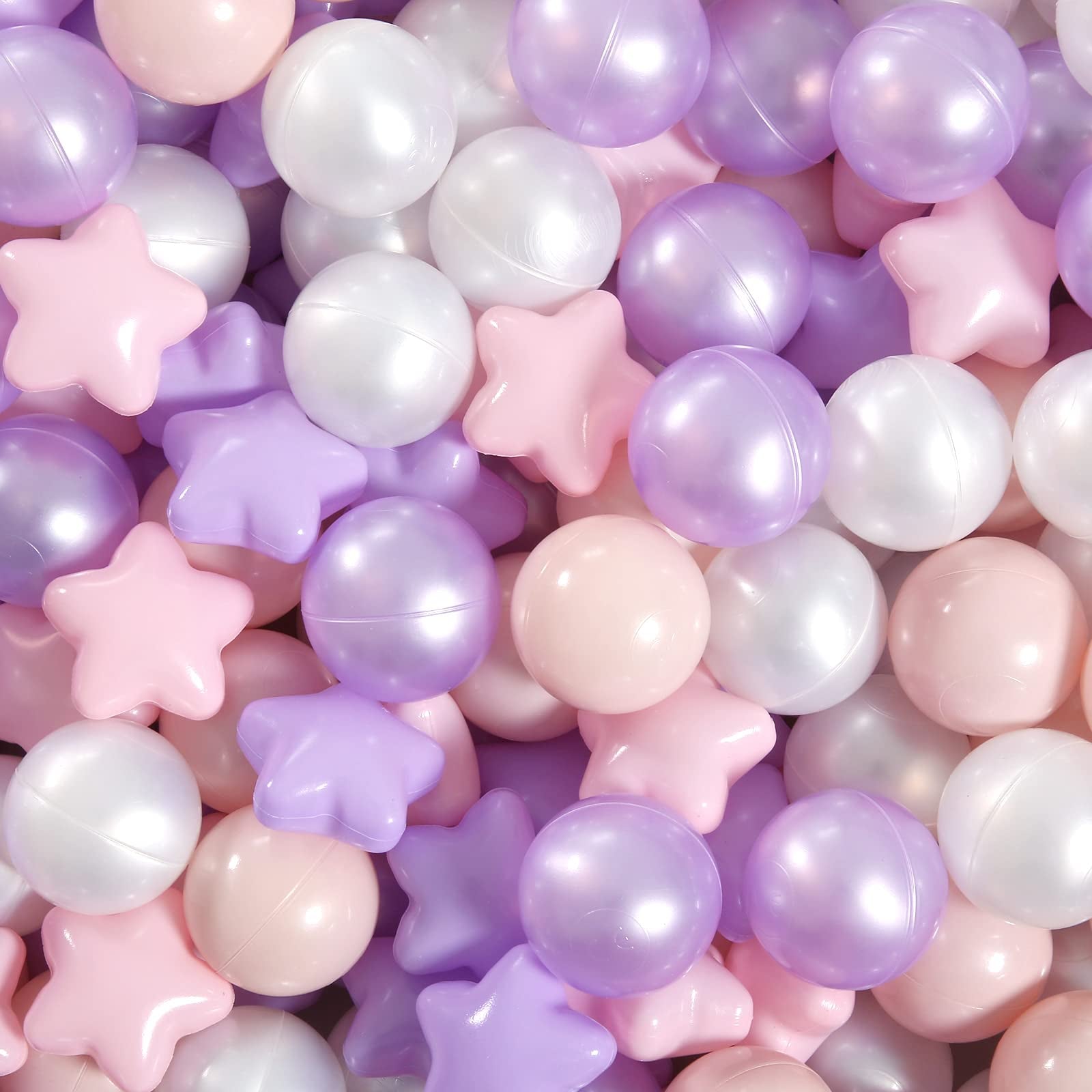 GOGOSO Pelotas de hoyo de estrellas rosas y moradas