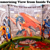 ImpiriLux Knight & Dragon Castle Play Tent Playhouse | Tienda de campaña desplegable para niños