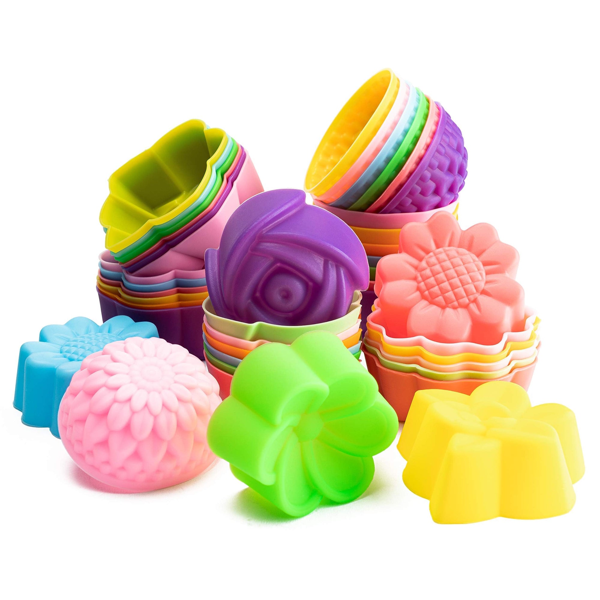 R HORSE 36 moldes de silicona para cupcakes con formas