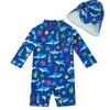 Traje de baño para bebé upandfast con sombrero para el sol, traje de baño UPF 50+, 9-12 meses