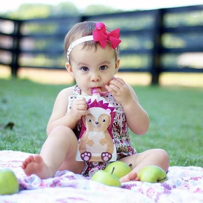 ChooMee SnakPack FreshSquad 4 CT - Bolsas reutilizables de almacenamiento de alimentos para bebés, 5 onzas