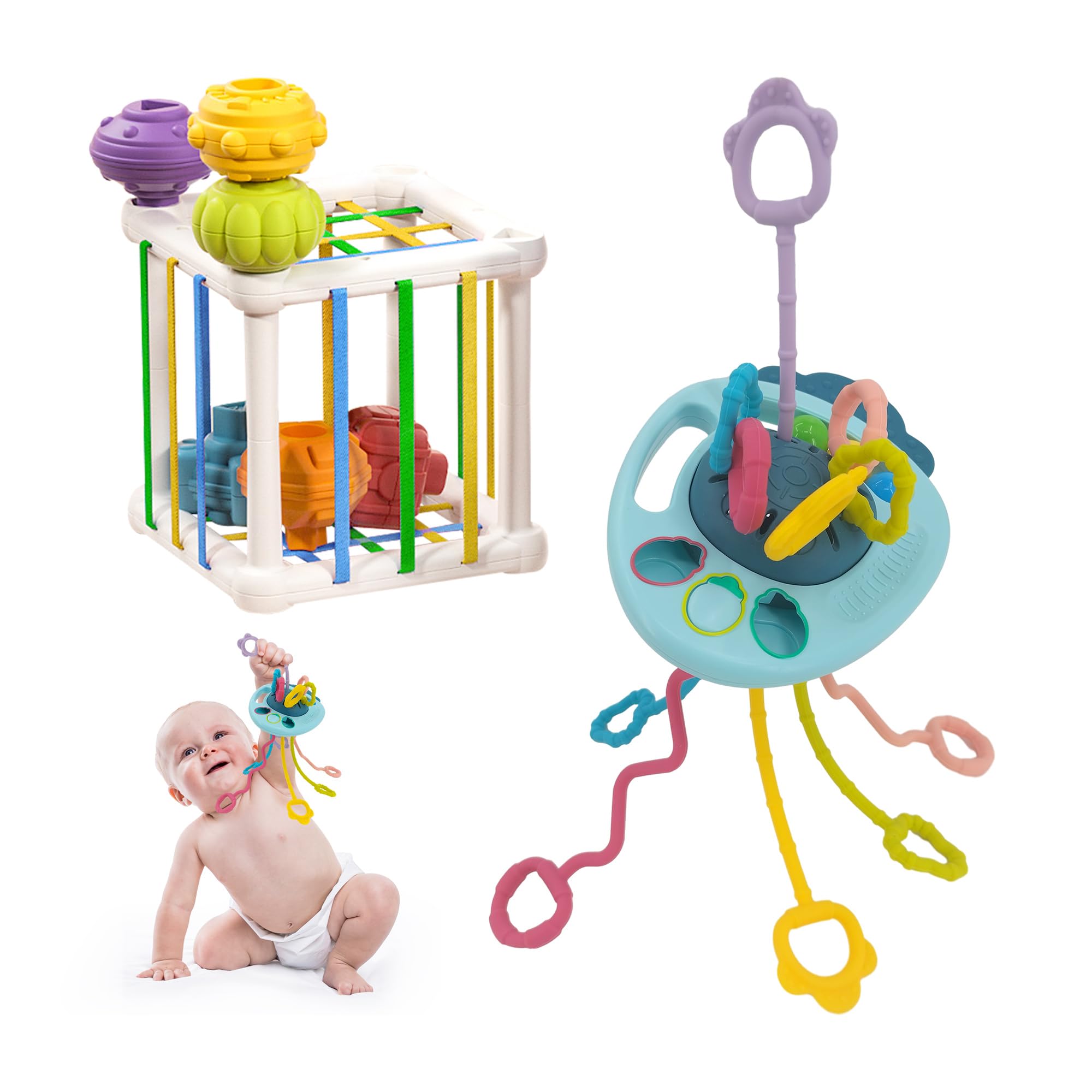 Paquete de 2 juguetes Montessori para bebés