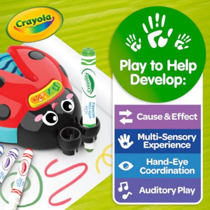 Crayola Musical Color Bug, juguete sensorial para niños pequeños