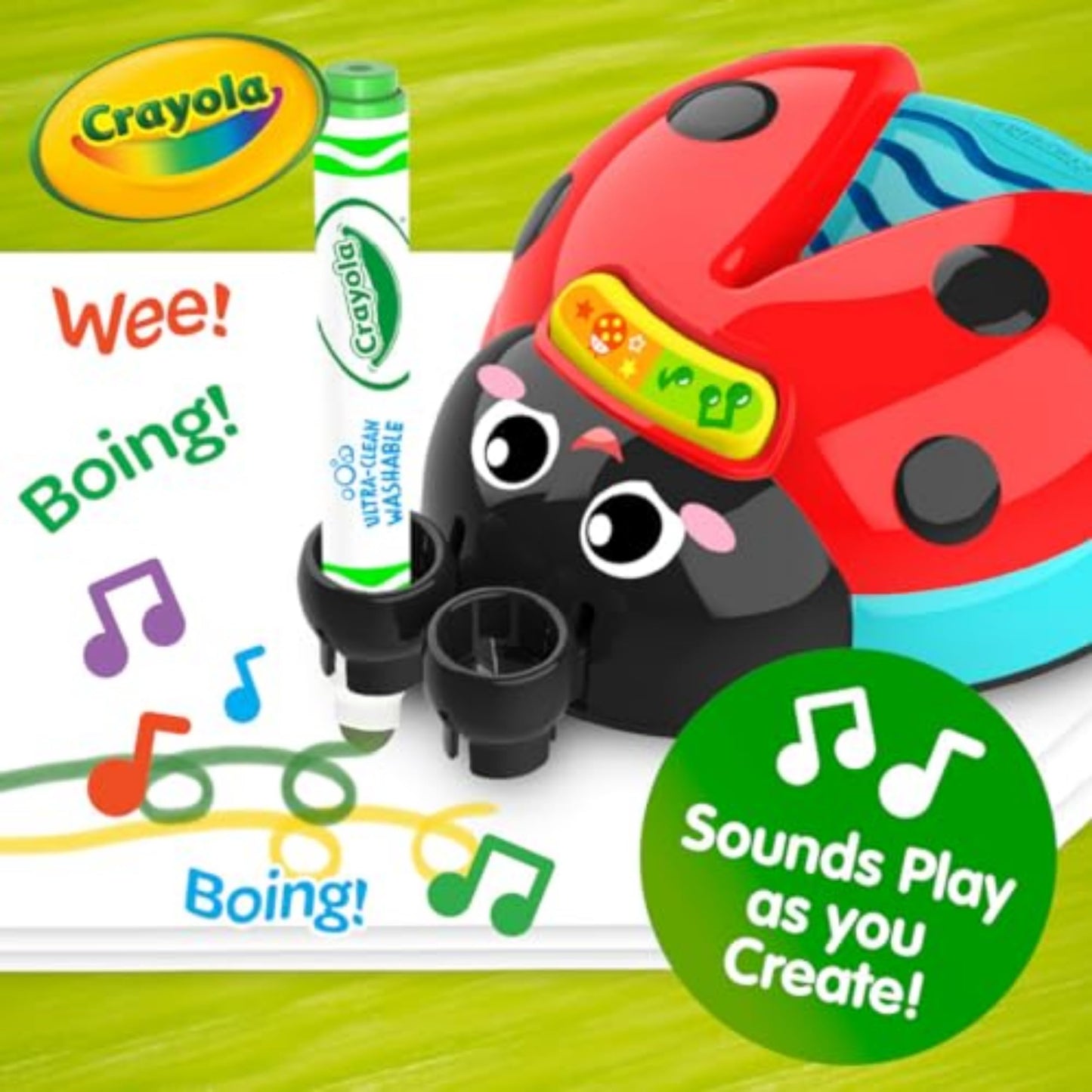 Crayola Musical Color Bug, juguete sensorial para niños pequeños