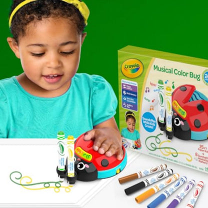 Crayola Musical Color Bug, juguete sensorial para niños pequeños