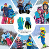 Guantes de nieve y esquí para niños y niñas de 6-8 años, impermeables para invierno
