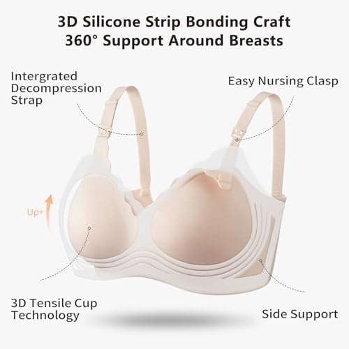 Dresime sujetador de embarazo ultra cómodo, talla XL