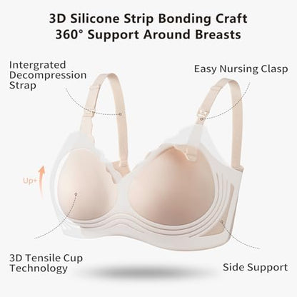 Dresime sujetador de embarazo ultra cómodo, talla XL