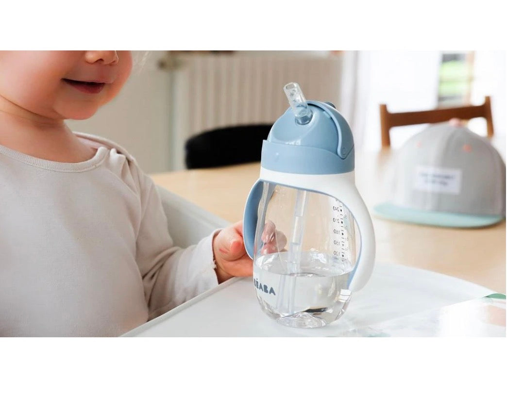 Vaso con pajilla BÉABA 300 ml