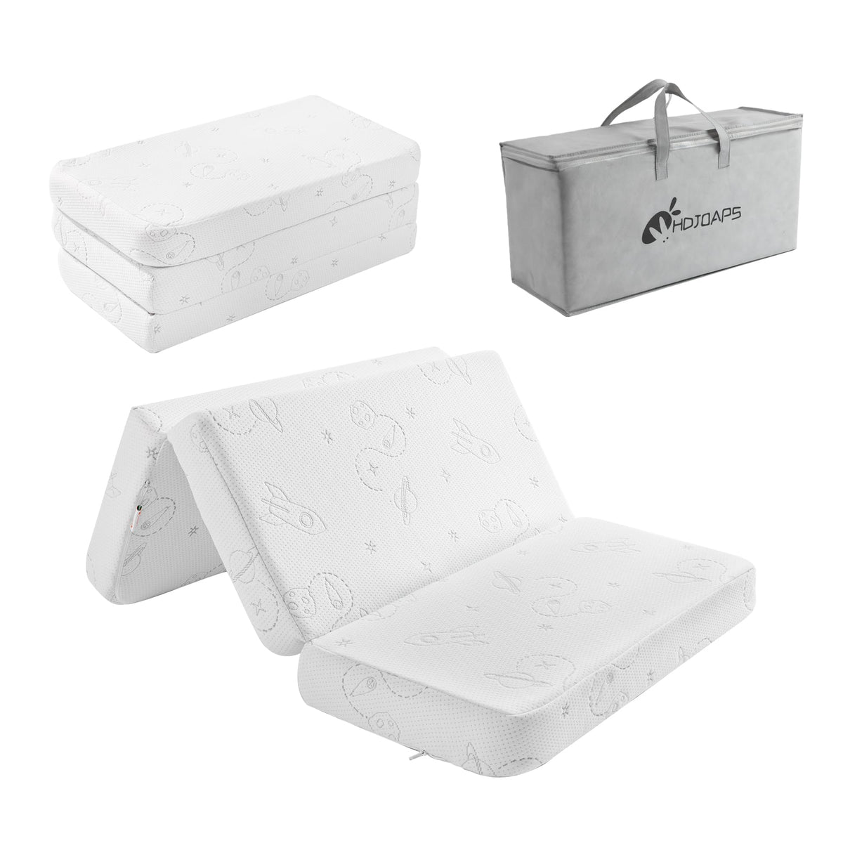 HDJOAPS Pack N Play - Colchón portátil de 38 x 26 pulgadas