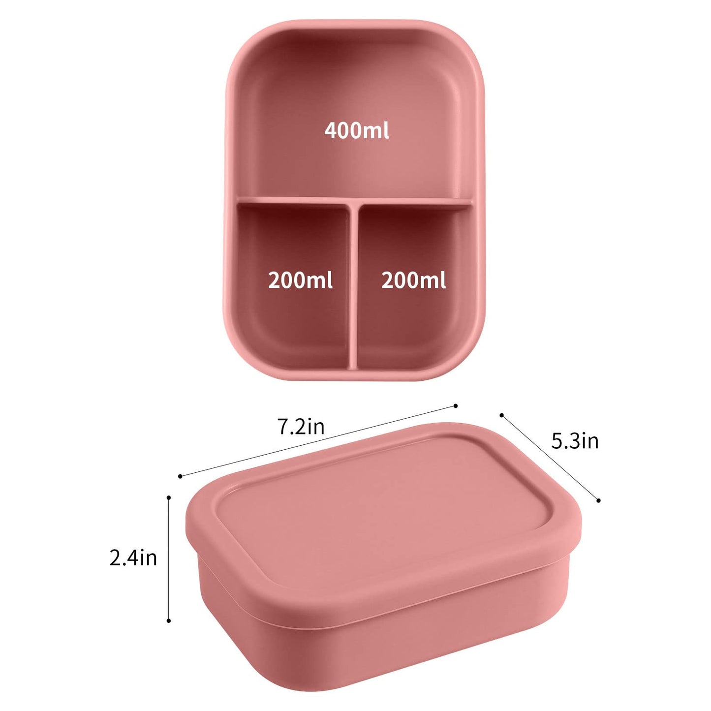 Bento de silicona reutilizable