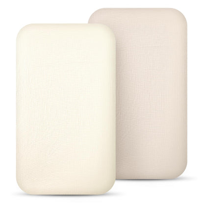 lulumoon Sábanas bajera ajustable de muselina: compatible con la mayoría de bassinet