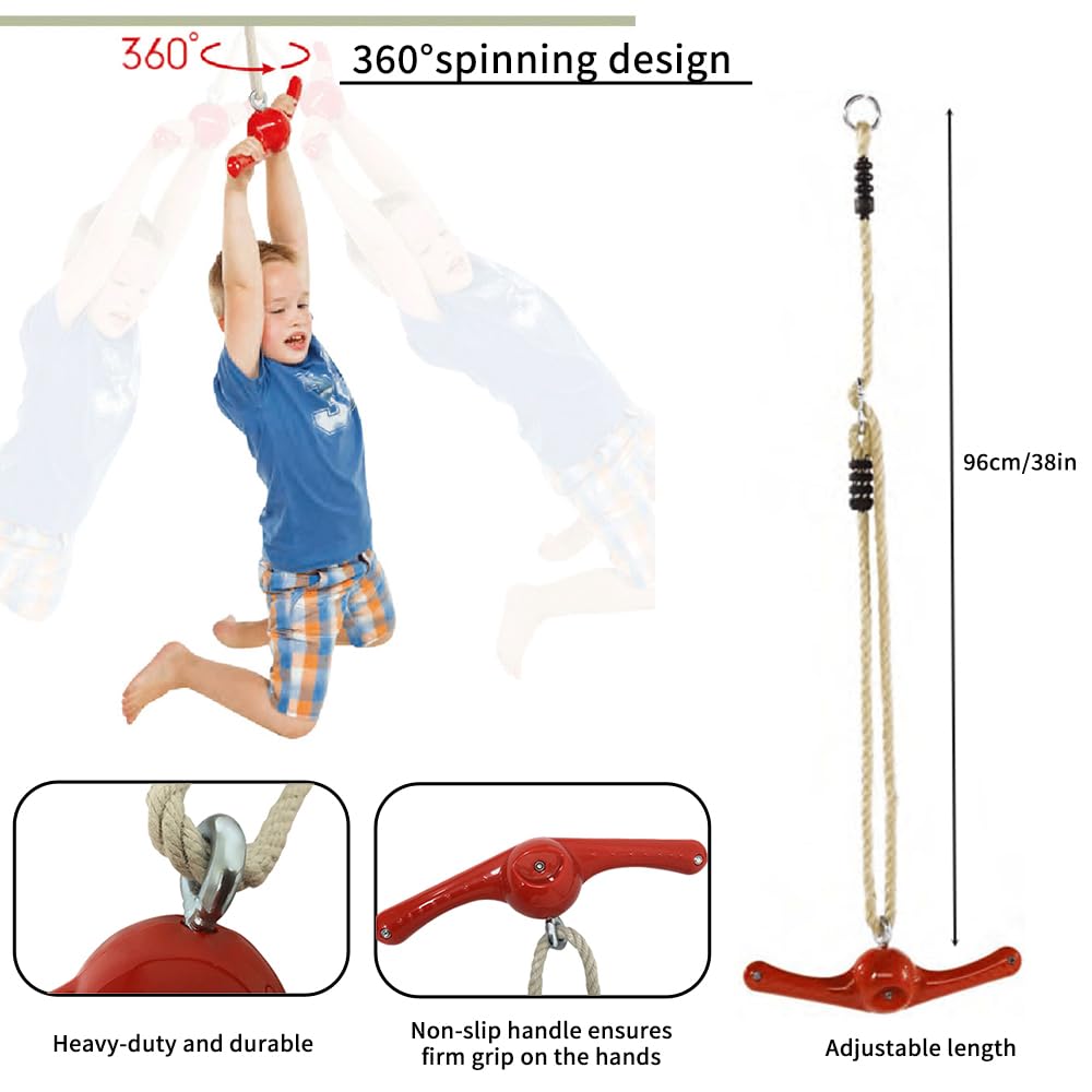 Swing Spins - Columpio giratorio de 360° para niños y niñas
