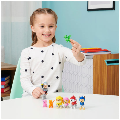 Paw Patrol, Rescue Knights Ryder and Pups, paquete de regalo con 8 figuras de juguete