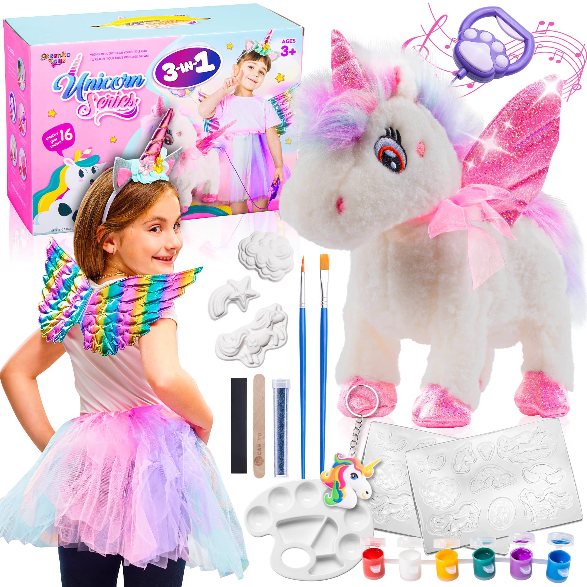 Juguetes de unicornios Greenbo multifuncional