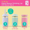 Elk and Friends Vasos para beber para niños y niños pequeños | Tarro de vidrio original de 12 onzas