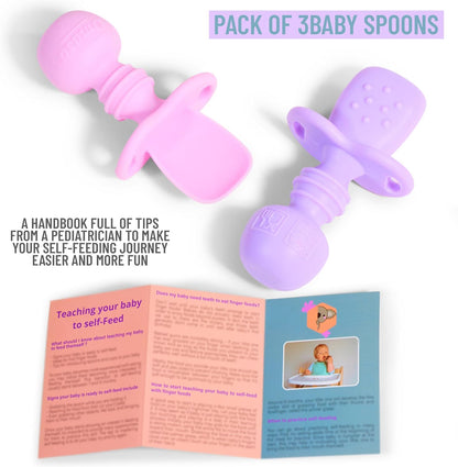 Cucharas de silicona para bebés