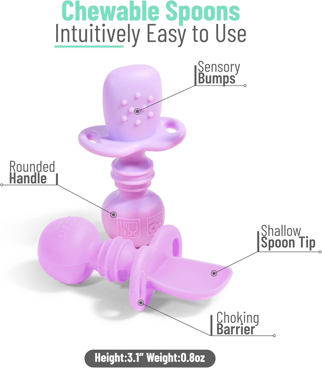 Cucharas de silicona para bebés