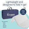 Colchón plegable Hiccapop de tres pliegues para viajes (96,5 x 66,5 x 3,8 cm) con bolsa de transporte