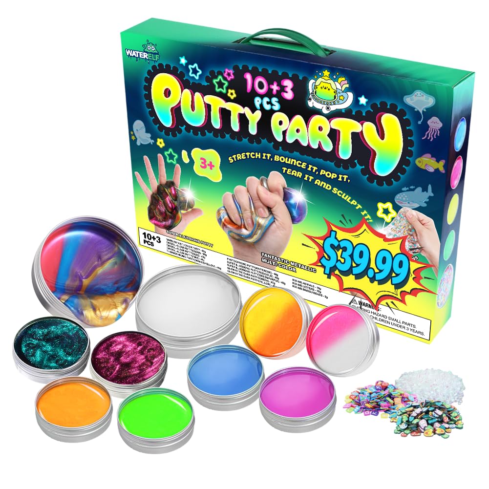 Waterelf - Kit de masilla para niños, 10 piezas de masilla