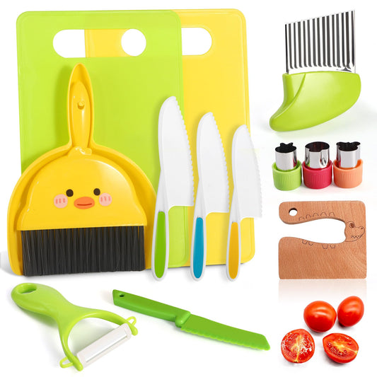 Juego de cuchillos para niños para cocina real