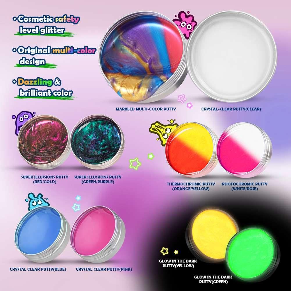 Waterelf - Kit de masilla para niños, 10 piezas de masilla