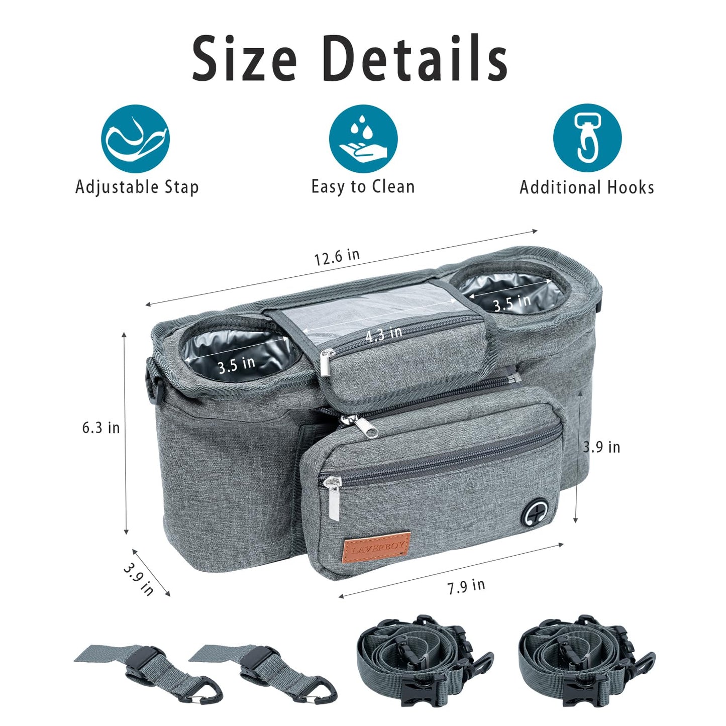 Organizador universal para cochecito