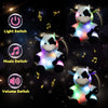 Hopearl Vaca de peluche con luces LED musicales y cantantes