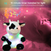 Hopearl Vaca de peluche con luces LED musicales y cantantes