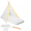 Tienda de campaña tipo tipi para niños con cama de aire inflable