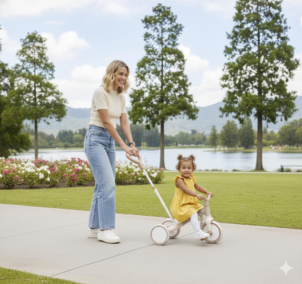 Globber Triciclo de aprendizaje ECO 3 en 1 (Taupe)