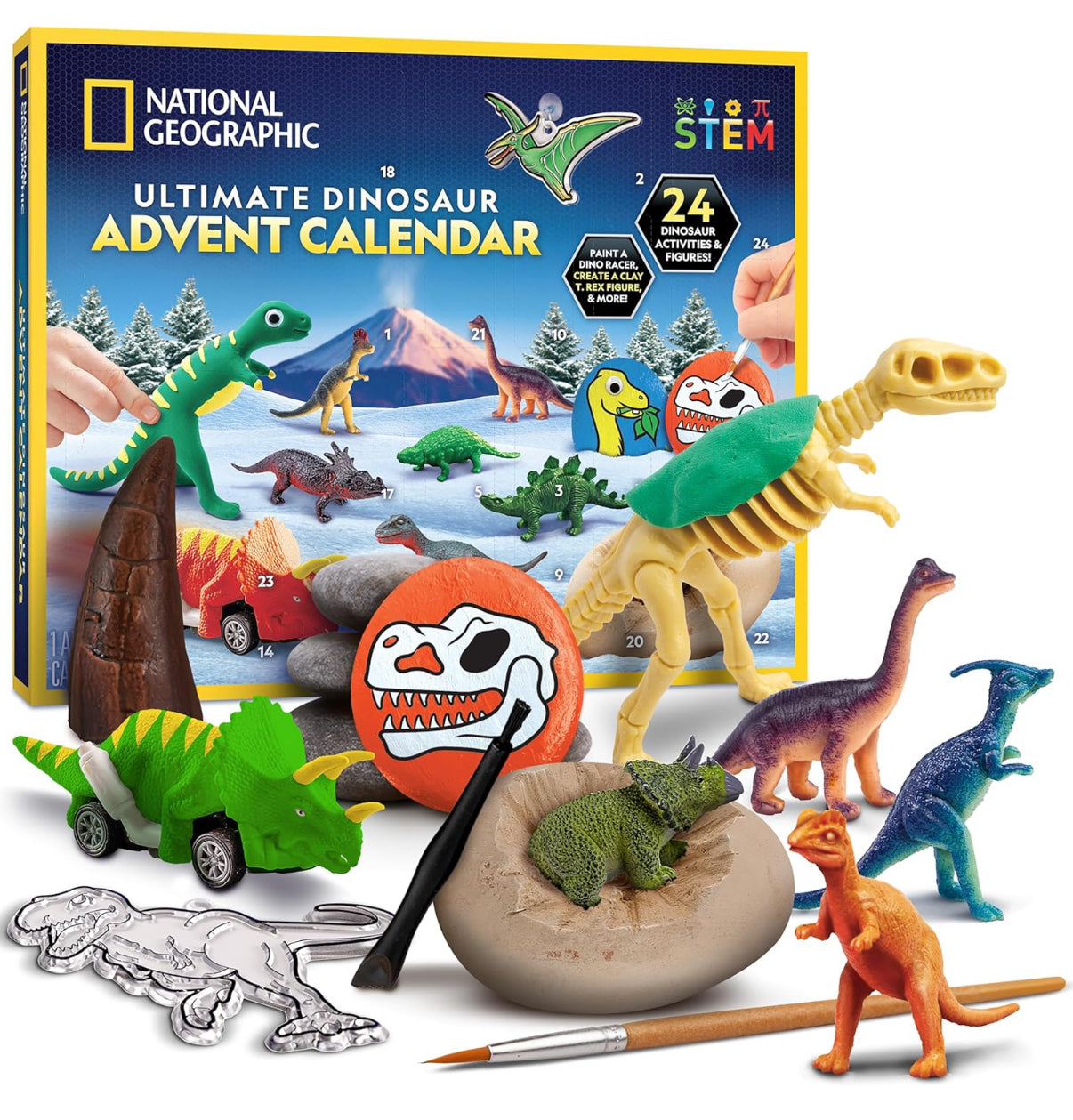 NATIONAL GEOGRAPHIC - Calendario de Adviento de dinosaurios