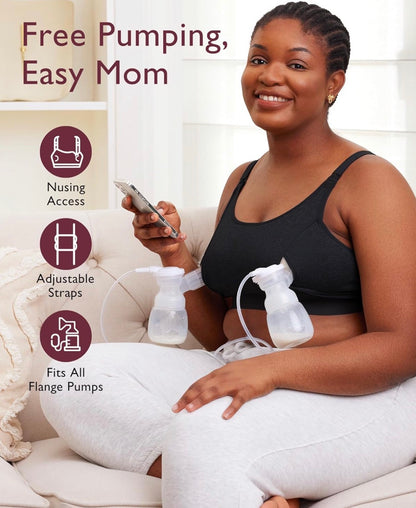 Momcozy – Sujetador de bombeo con manos libres, Talla XL