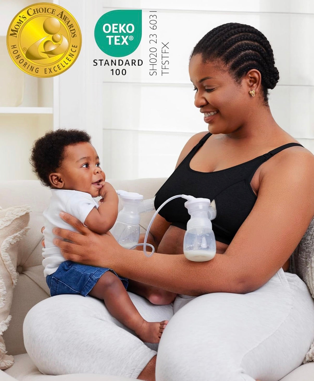 Momcozy – Sujetador de bombeo con manos libres, Talla XL